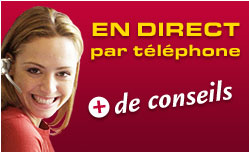 Contactez-nous par téléphone, nous sommes  votre coute.